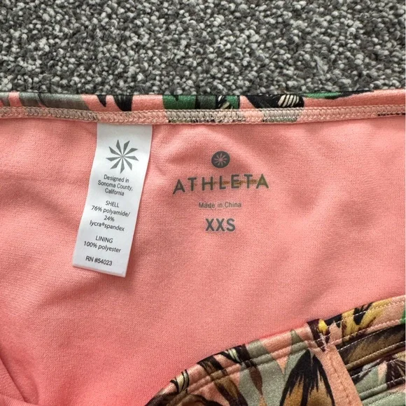 Athleta Green and Tan Leaf Bikini - Picture 7 of 8